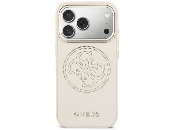 Guess Perforated 4G MagSafe-deksel til iPhone 17 Pro Max - beige
