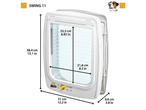 Ferplast Kattlucka Swing 11 Tunnel Vit