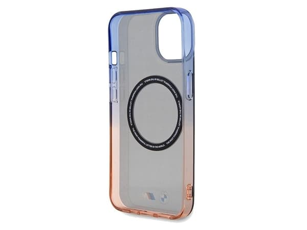 BMW gradient bumper MagSafe-deksel for iPhone 15 Plus / 14 Plus - grå