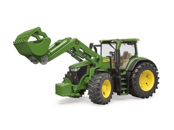 Bruder John Deere 7R 350 tractor with frontloader toy
