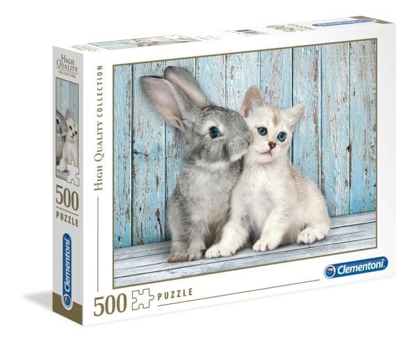 Pussel HQC Cat &amp; Bunny, 500 bitar