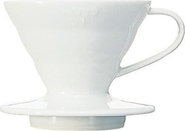 Hario V60, Dripper, Vit, Keramiska, 1 styck