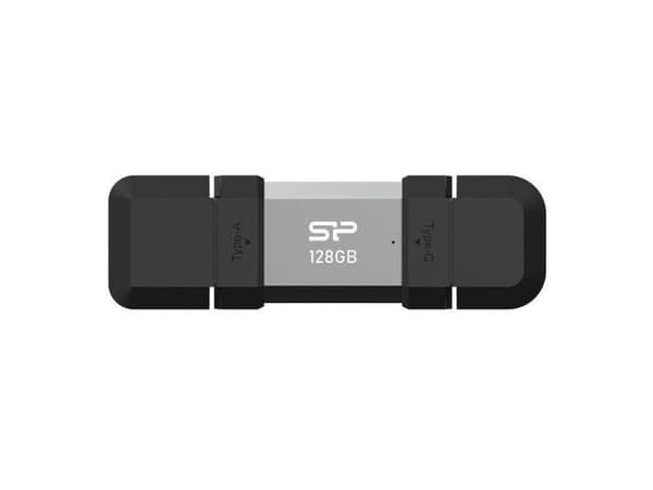 SILICON POWER Mobile C51 - USB flash-enhet - 128 GB - USB 3.0/USB typ C - silver
