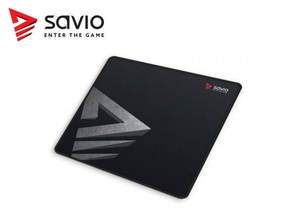 Savio Precision Control S, Sort, Bilde, Gummi, Antiskliunderlag, Musematte til gaming