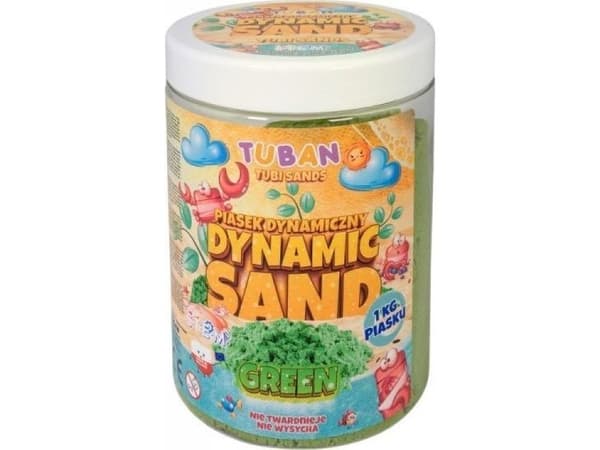 Dynamisk sand 1 kg grønn