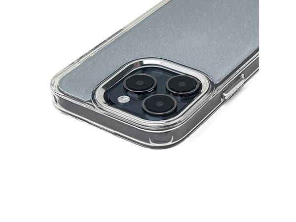 Glitterfodral till iPhone 16 Pro Max - transparent med glitter