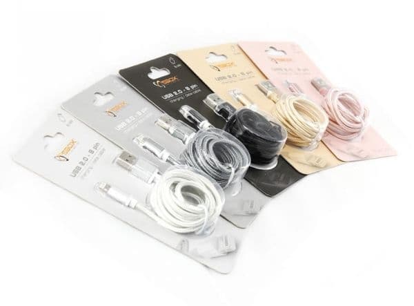 SBOX IPH7-GR, Grå, USB A, Lightning, 1,5 m, Hanstik, Hanstik