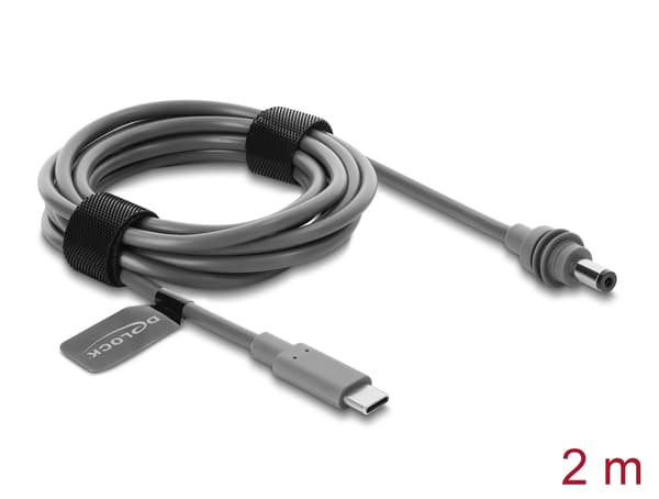 DeLOCK 91820, 2 m, USB C, DC 5.5mm, 20 V, 5 A