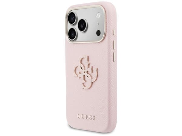 Guess FW Resin Logo Case til iPhone 17 Pro - Pink