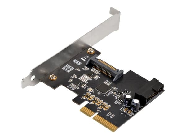 SilverStone ECU04-E - USB-sovitin - PCIe 2.0 x2 lavprofil - USB 3.1