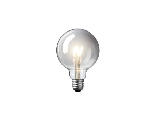 LED-pære 4W Globe Basic gyldent glass Ø125