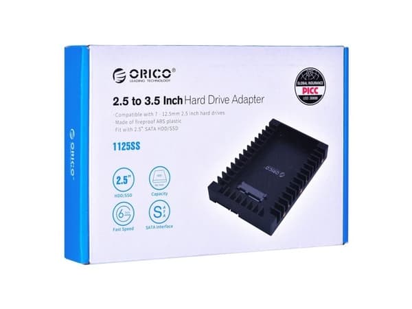 Orico 1125SS-V1-BK-EP diskfack/monteringshållare för 2,5"