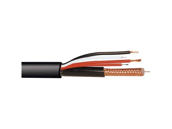 ABUS TVAC40320, 250 m, RG59, Musta