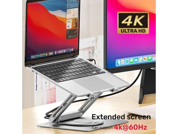 UNITEK D1109A HUB USB-C, HDMI, 4K, PD 100W bærbar stativ