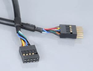 Akasa EXUSBIE-40 - USB-kabel - USB (han) - USB 2.0 - 40 cm - sort