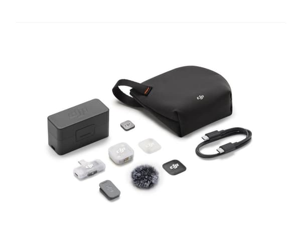 DJI Mic Mini 2 - Mikrofonsystem - Bluetooth - kablet, trådløs - 3,5 mm jakk, USB-C