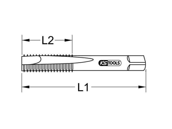 KS Tools 3310232 Håndgevindborer 1 stk