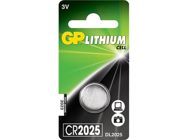 GP CR2025 knapcelle batteri 1 stk.
