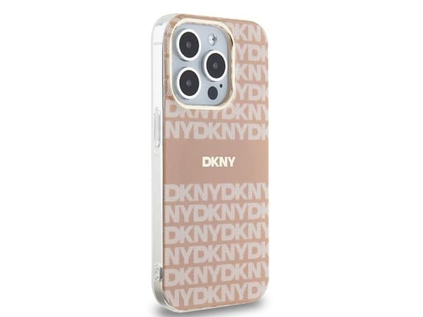 DKNY IML Mono & Stripe MagSafe-deksel til iPhone 13 Pro / 13 - rosa