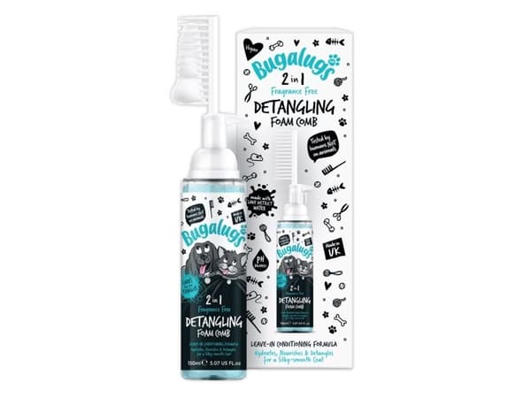 Bugalugs 2i1 Detangling Foam Comb (hajusteeton) 150ml