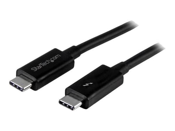 StarTech 2m (6.6ft) Thunderbolt 3 Cable, 20Gbps, 100W PD, 4K Video, Thunderbolt-Certified, Compatible w/ TB4/USB 3.2/DisplayPort - Thunderbolt-kabe...