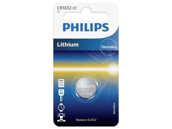Philips CR1632 Knapcelle batteri 3V