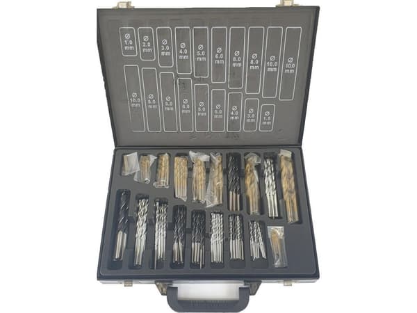 Silver borr mix set 160 st. (10427)
