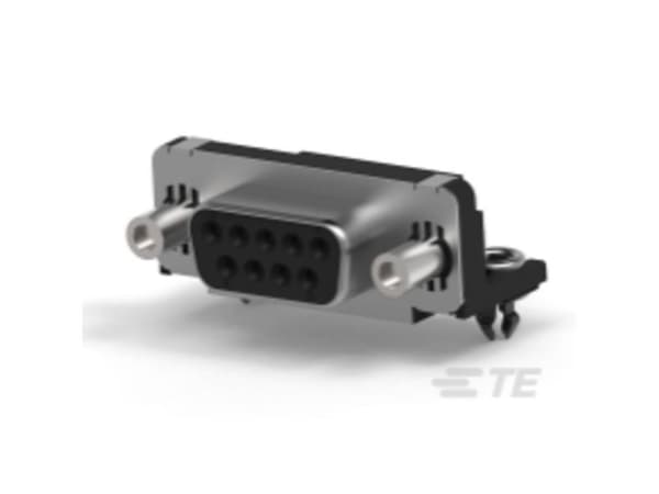 TE Connectivity Amplimite HD-20 9 Way Right Angle Through Hole D-sub Connector Socket, 2.74mm Pitch, with 4-40 UNC