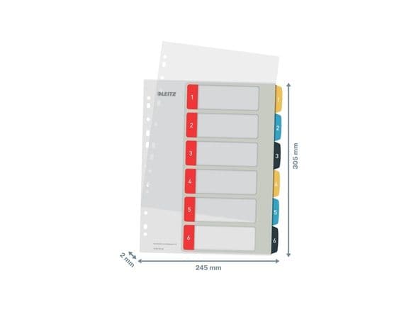 Leitz Cosy 1-6 - 6 kort indekskort