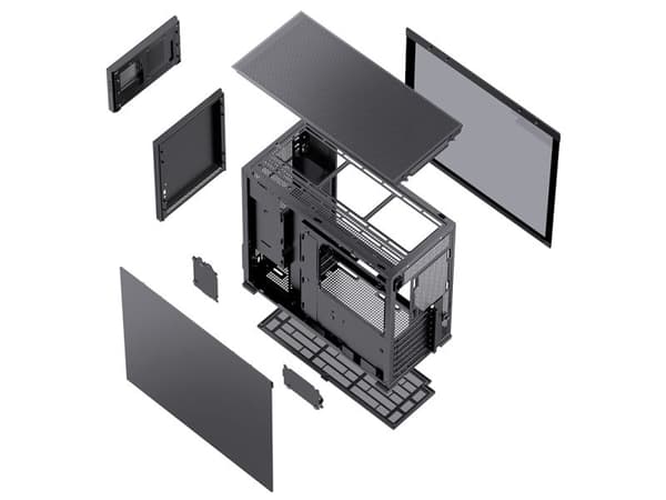 Jonsbo D41 STD - - genomskinlig sidopanel - USB/ljud