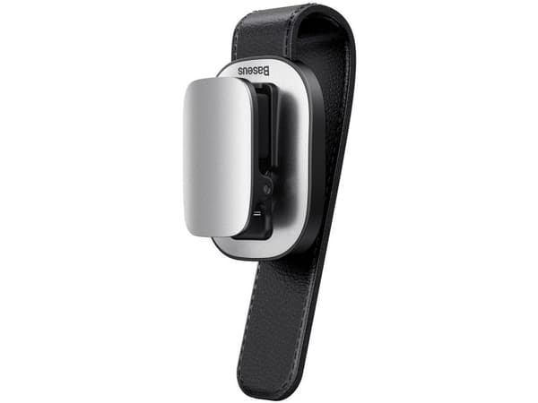 Baseus bilholder for briller med glass-klips sølv (ACYJN-B0S)