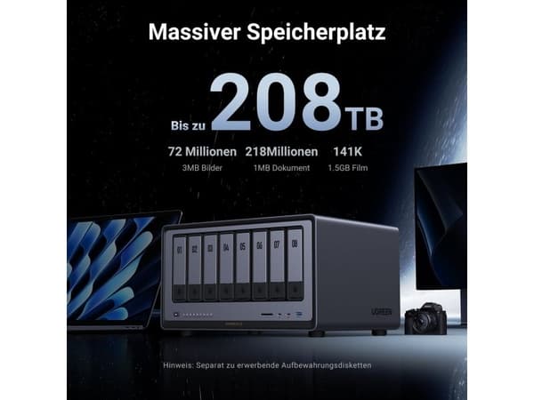 UGREEN NASync DXP8800Plus NAS System 8-Bay