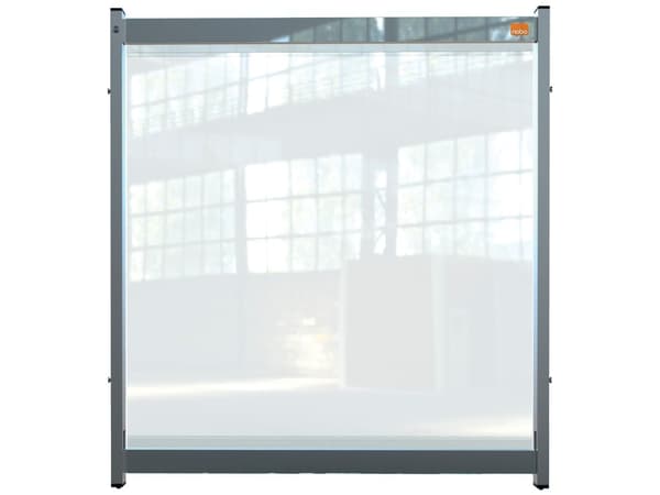 Skrivebordsafskærmning Borddeler SDS i PVC modulær medium 75x82 cm