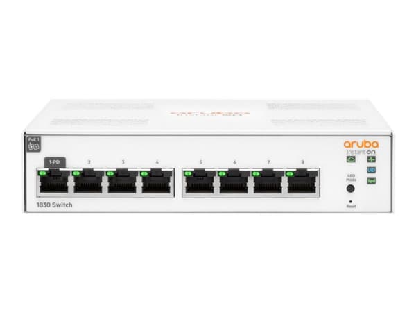 HPE Networking Instant On 1830 8G managed switch EU (fläktfri) 0dB