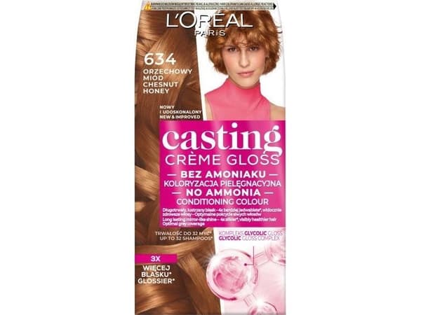L’Oreal Paris Casting creme gloss hårfärg 634 valnöt honung