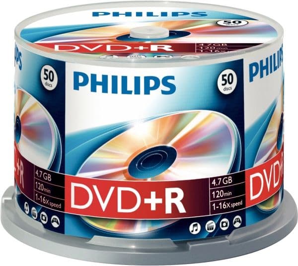 Philips DVD+R DR4S6B50F/00, DVD+R, 4,7 GB
