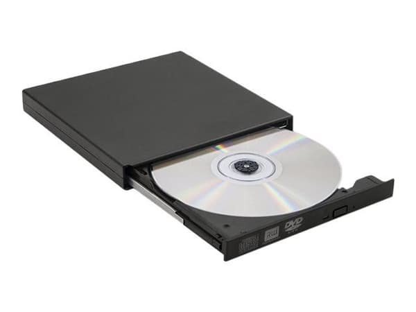 Qoltec - Diskenhet - DVD±RW (±R DL) - 8x - USB 2.0 - extern - svart
