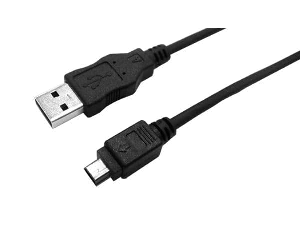 LogiLink USB 2.0 A/mini-A 3m, 3 m, USB A, mini-USB A, USB 2.0, Hanstik/Hanstik, Sort