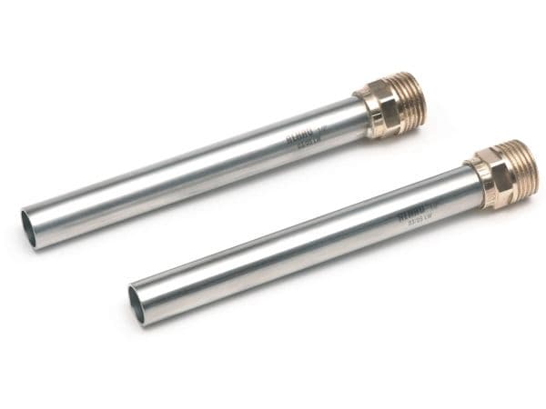 Tilgangs rør i stål. ½"X 15MM. X 150 lang. Til centralvarme