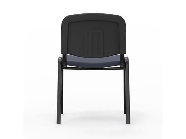 Iso stol, mörkblå med svarta stolben
