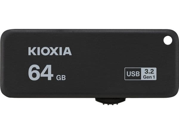KIOXIA TransMemory U365 - USB-flashstasjon - 64 GB - USB 3.2 Gen 1 - matt svart