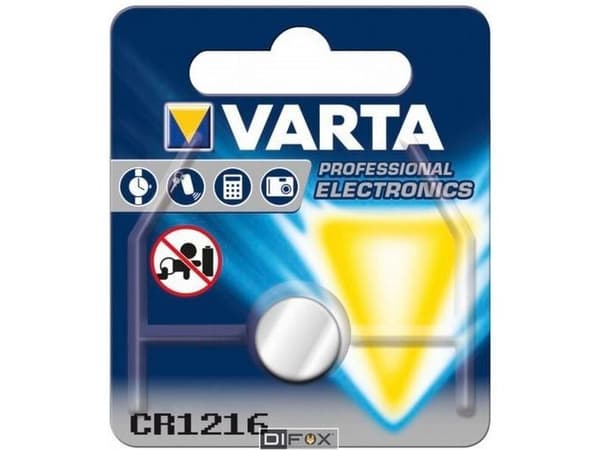 Varta Electronics - Batteri CR1216 - Li - 25 mAh