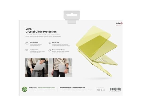 Uniq Vero Case for MacBook Neo - Translucent Yellow