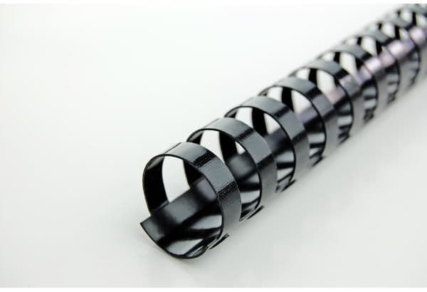 CombBind-bindningsrygg Combs GBC 8mm A5 14R svart - (100 st.)