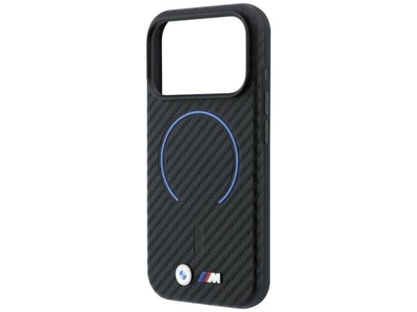 BMW M Carbon Printed Ring MagSafe Case for iPhone 17 Pro Max / 18 Pro Max - Black