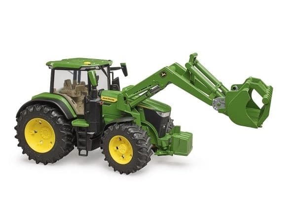 Bruder John Deere 7R 350 tractor with frontloader toy