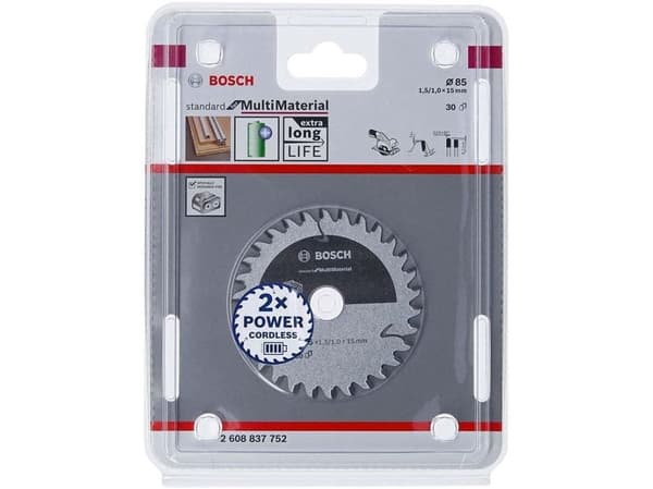 Bosch Cirkelsågklinga ACCU STD MULTIMT 85X15X30T
