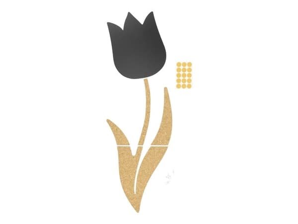Securit® Tulipan krit- och korkväggplattor
