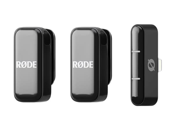 Rode belaidis mikrofonas Wireless Micro Lightning, juodas