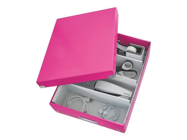 Leitz Click & Store WOW Medium - Förvaringsbox - rosa